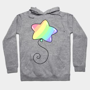 Rainbow Pastel Star Balloon Hoodie